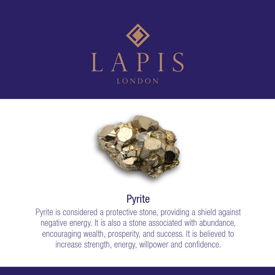 The En Pointe Pyrite Gemstone Necklace - Gold Plated