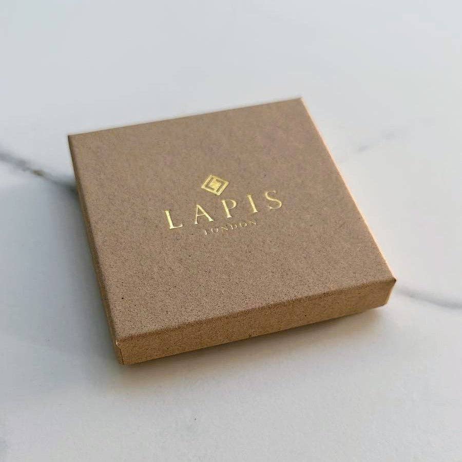 The Triangle Lapis Lazuli Gemstone Necklace – Gold Plated
