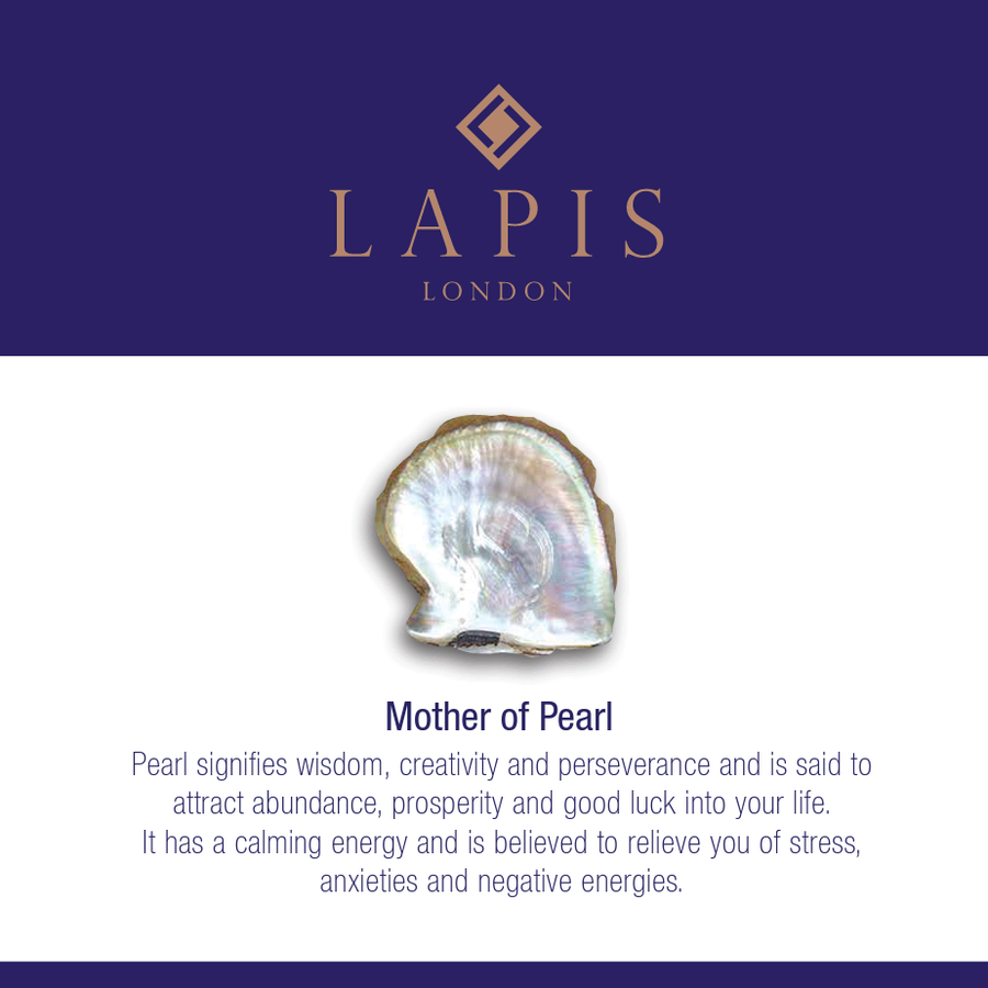 The Triangle Mother of Pearl Gemstone Necklace – Gold Plated